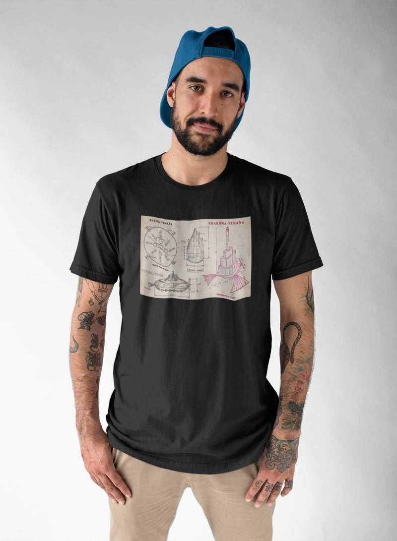 MERCH Ancient Indian UFO Vimana T-Shirt - Image 1