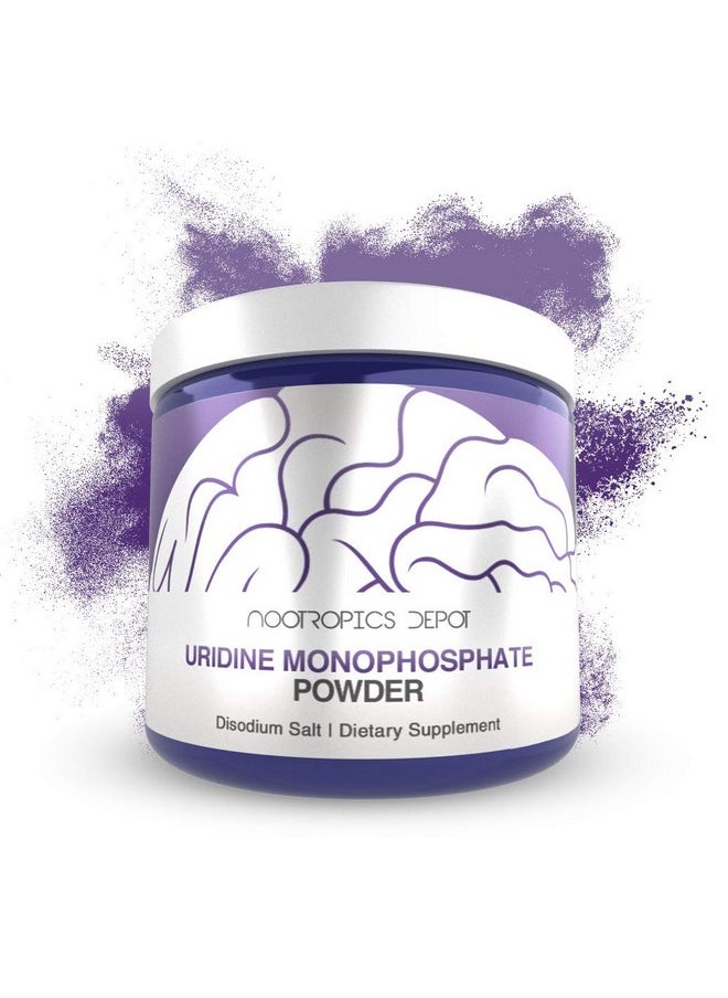 Nootropics Depot - Uridine Monophosphate Powder ; 30 Grams ; Disodium Salt ; Supports Healthy Cognitive Function ; Supports Healthy Mitochondrial Function - Image 1