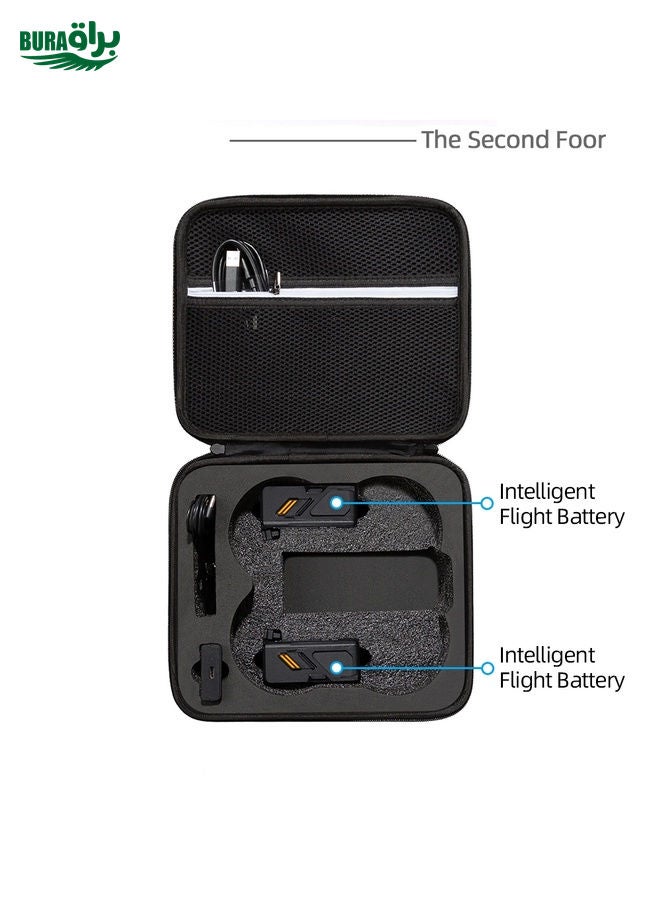 BURAQ For DJI Avata Drone Body Square Shockproof Hard Case Carrying Storage Bag, Size: 28 x 23 x 10cm(Black + Red Liner) - Image 4