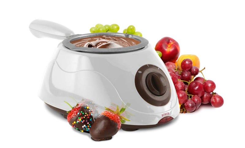 Eternal Living Eternal Living Chocolate Melting Pot Kit  Electric Chocolate Maker for Home Made Candy Butter Cheese with Forks Spatulas Molds Drying Rack White 