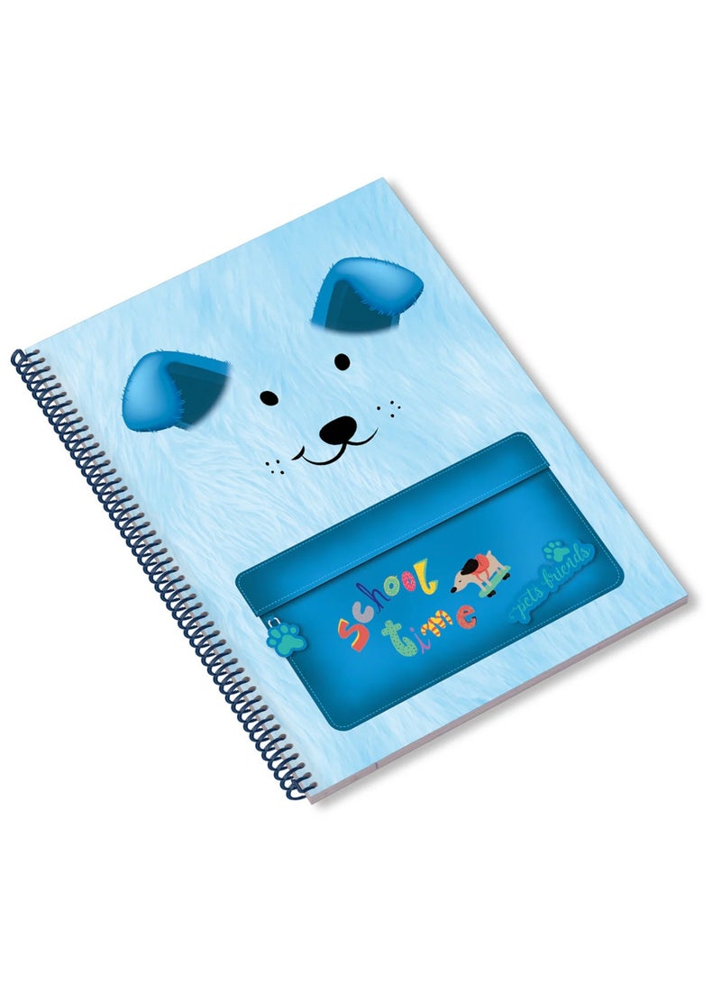 Ambar 1-Piece A4 Size PP Cover Notebook Single Lined Ruling Assorted Designs - Image 2