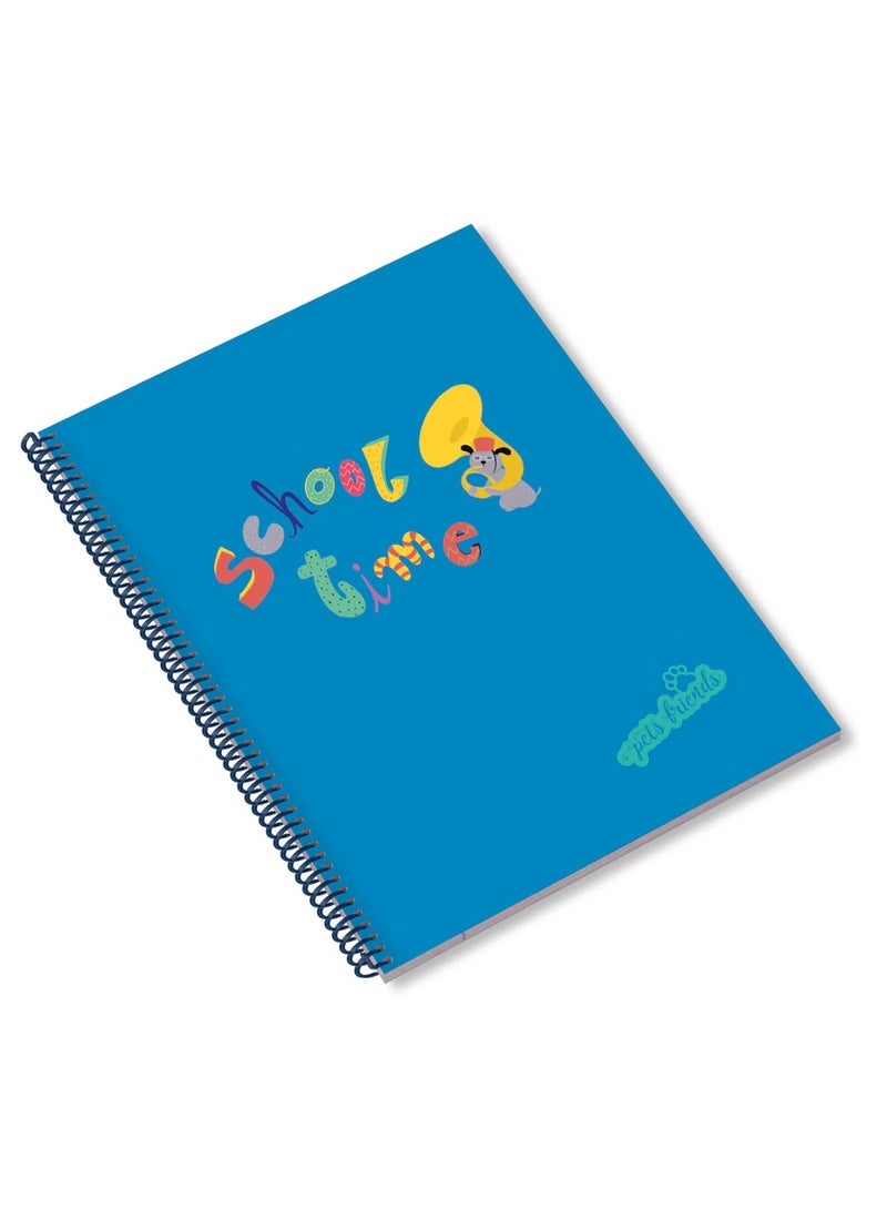 Ambar 1-Piece A4 Size PP Cover Notebook Single Lined Ruling Assorted Designs - Image 4