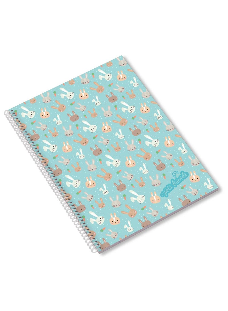 Ambar 1-Piece A4 Size PP Cover Notebook Single Lined Ruling Assorted Designs - Image 3
