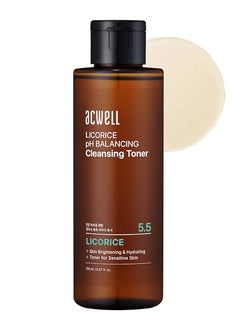 ACWELL ACWELL Licorice pH Balancing Korean Toner for Cleansing 5.07 fl.oz. - Alcohol-Free PH5.5 Hydrating Facial Astringent - Skin Clarifying & Hydration Boosting Toner 