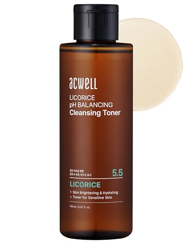 ACWELL ACWELL Licorice pH Balancing Korean Toner for Cleansing 5.07 fl.oz. - Alcohol-Free PH5.5 Hydrating Facial Astringent - Skin Clarifying & Hydration Boosting Toner