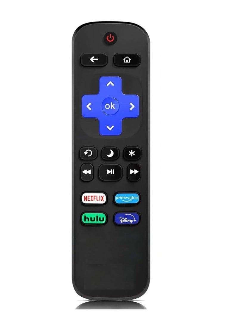 PopZa (Pack of 2) Replacement Remote Control for Roku TV - Compatible with TCL, Hisense, Sharp, Onn, Insignia Roku TVs, with Netflix, Disney+, Hulu, Prime Video Buttons – Includes Battery (Not for Roku Stick and Box) - Image 3