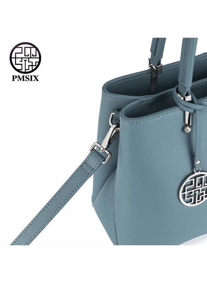 Pmsix Mother's Day Gift For Mom, Practical Handbag For Middle-aged Women, Large Capacity Crossbody And Handheld Light Luxury Embroidered Cowhide Bag - Image 2
