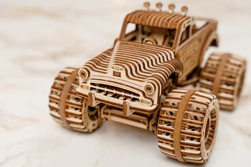 Wood Trick Lumber Rumbler Pickup Truck Car 3D Wooden Puzzles for Adults to Build Rides up to 12 feet 55x43 in Model Truck Kit to Build for Adults - Image 5