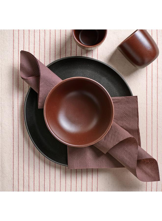 erorex Paper Napkin, Brown-Red, 33X33 Cm - Image 2