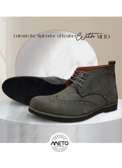 Meto Meto genuine leather shoes gray suede original sole  - Image 2