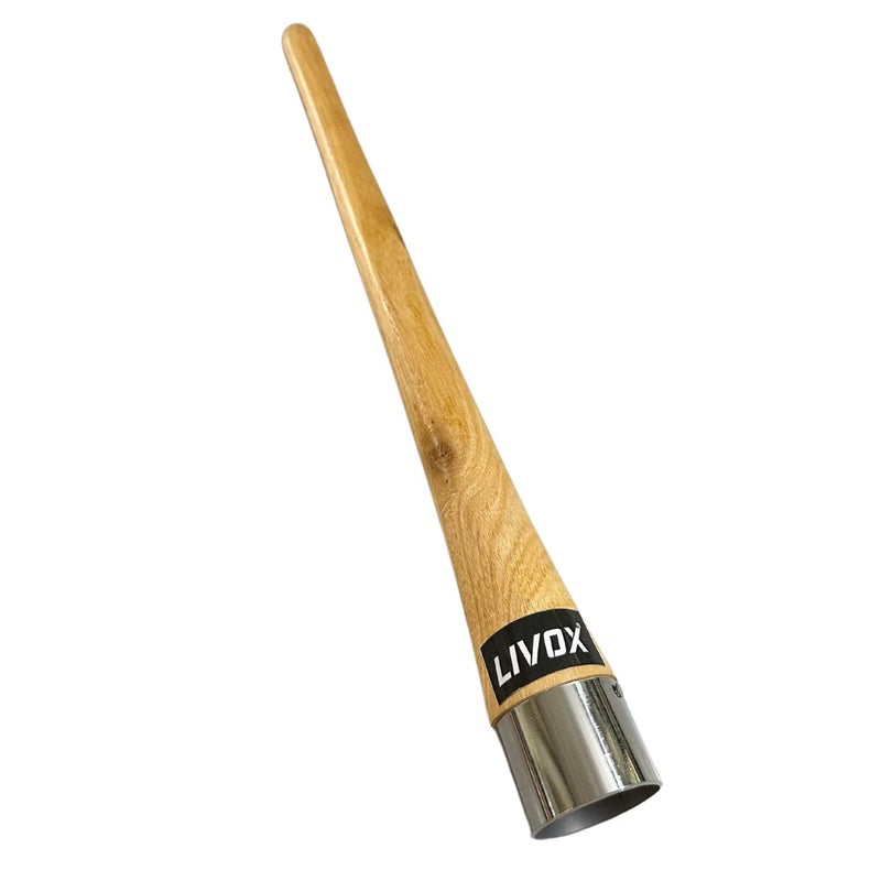 LIVOX Rubber Bat Grip Cone Ultra Tacky Shock Absorption Bat Gripper Cone Cricket Accessories for Boys Cricket Bat Handle, 1 Wooden Cone - Image 5