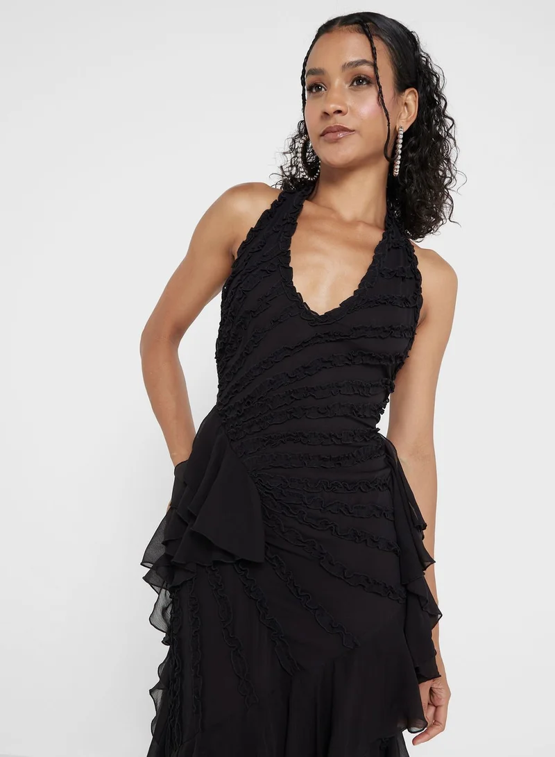 TOPSHOP Tiered Ruffle Dress
