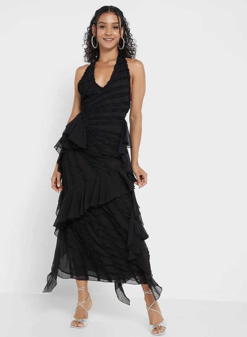 TOPSHOP Tiered Ruffle Dress