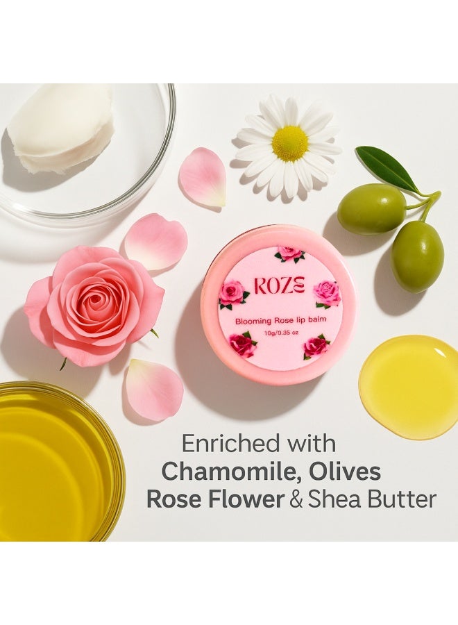 ROZE All Natural | Blooming Rose lip balm | Soft, Bright Lips for All Ages - Image 2