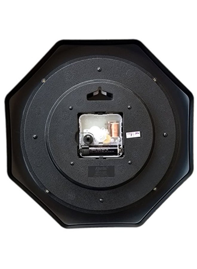 Ajanta Plastic Analog Wall Clock – 25cm x 25cm – Compact Square Design with Brown Frame – Silent Quartz Movement – Ideal for Home, Office & Kitchen (Model 1217) - Image 3