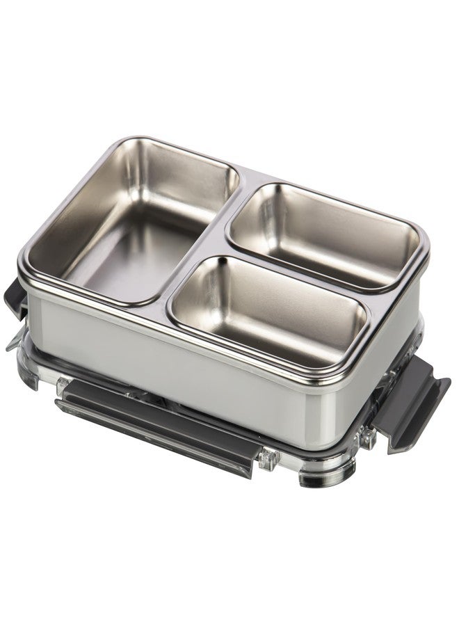 Polyset Munch Mate 1000 3 PARTITION - Grey PU Insulated Lunch Box with Partitions | Keeps Food Warm | Office & School Pack of 1 1000ml - Image 4
