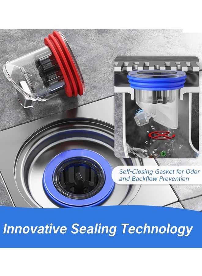 2PCS Drain Backflow Preventer Anti Odor Shower Valve Odor Proof Floor Drain Stopper for Bathrooms Kitchens - Image 4