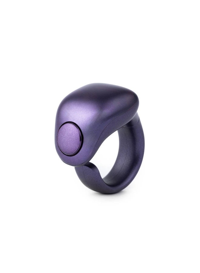 Oswa Smart Digital Tasbeeh Ring by OSWA Purple Colored Electronic Counter with OLED Display, Vibration Alert IP67 Waterproof Rechargeable Battery Lightweight for Daily use or as a Gift - Image 1