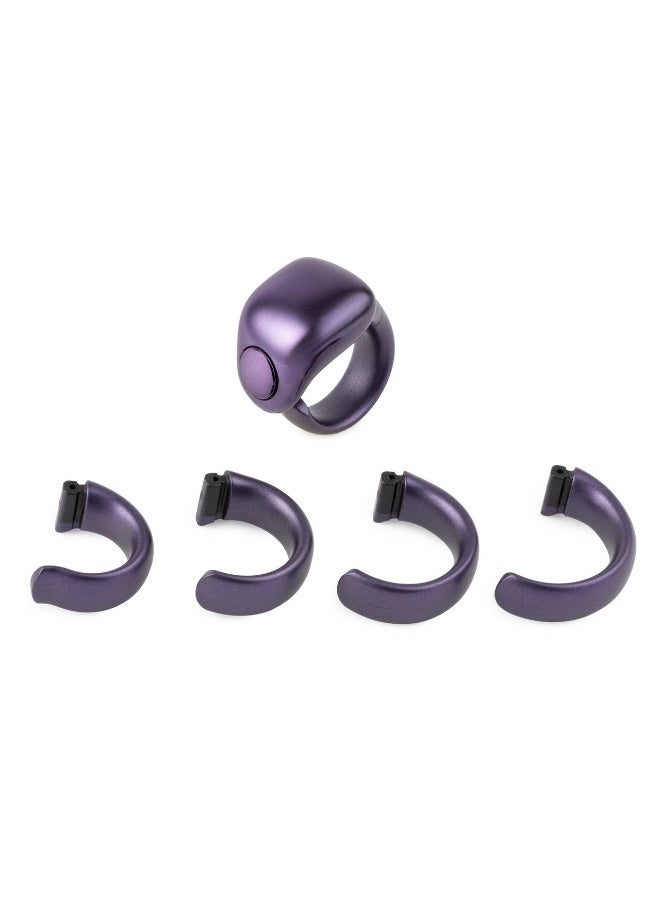 Oswa Smart Digital Tasbeeh Ring by OSWA Purple Colored Electronic Counter with OLED Display, Vibration Alert IP67 Waterproof Rechargeable Battery Lightweight for Daily use or as a Gift - Image 3