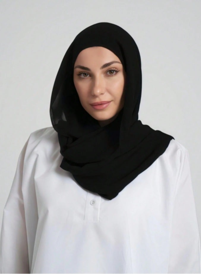 ISI Instant Hijab Women Chiffon Hijab Set Convenient Scarf Hat All-in-One Long Scarf for Women Daily Wear - Image 5