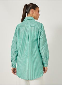 Oversized Striped Long Sleeve Shirt with Pocket - pzsku/Z507E29D8856A4A888116Z/45/_/1739731898/50699c1b-d87d-47a8-89e6-00dce12bbc5e