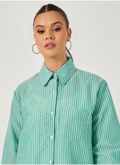 Oversized Striped Long Sleeve Shirt with Pocket - pzsku/Z507E29D8856A4A888116Z/45/_/1739731980/ffec050a-e8c9-4ef8-a7c6-3860fc9312ad