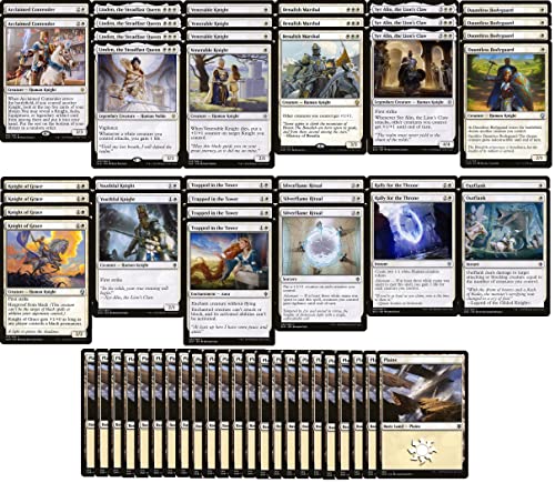 MTG Decks & More White Creature Deck Knight Powerful Modern Legal Custom Built Magic The Gathering MTG 60 Card - Image 1