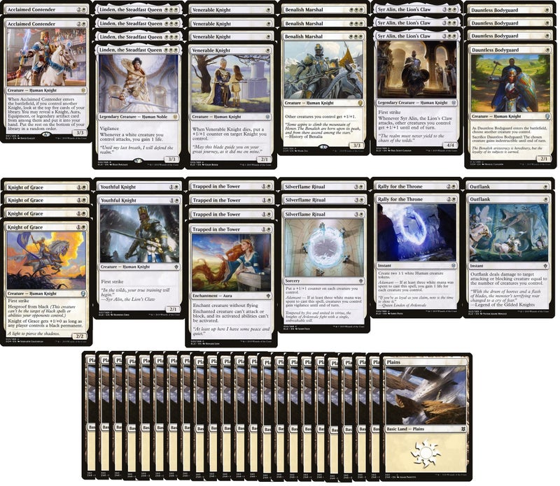 MTG Decks & More White Creature Deck Knight Powerful Modern Legal Custom Built Magic The Gathering MTG 60 Card - Image 3