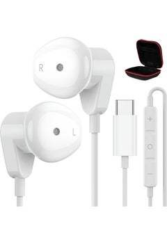 YOUGE Headphones for iPad Pro iPhone 15 Pro 16 Pro,USB Type C Earphones HiFi Stereo USB C Wired Earbuds Microphone Volume Control for Samsung S23 Ultra S22 S21 Note20 A54,Pixel 9 8 7 6 6a 5 4,OnePlus9  - Image 1
