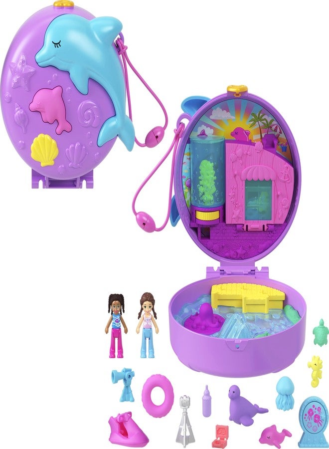 Polly Pocket Dolphin Rescue & Play Compact - Image 1