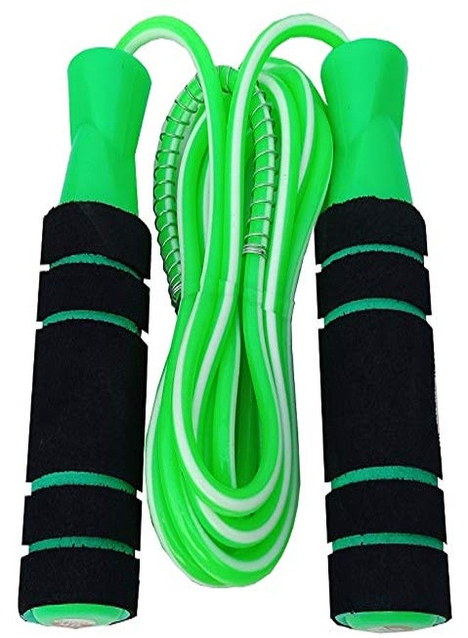 VICTORY India Best Jumping Skipping Rope -1004 Turbo Green Design Foam Handle - Image 1