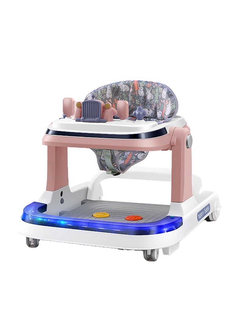 ما بيبي يمكن للطفل ووكر سيارة مضادة للساق مضادة للدوران للأولاد والبنات الجلوس ودفع عربة الأطفال المشاية التعليمية - Image 1