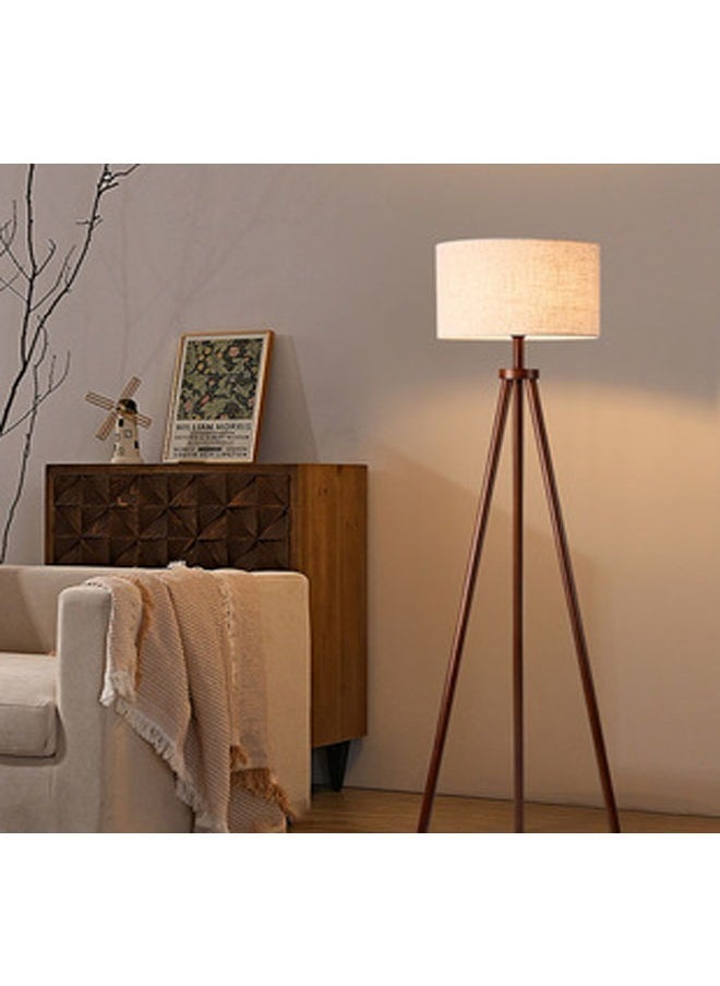 keke Nordic Modern Bedroom linen cover Standing Floor vertical lamp with 9W bulb  - Image 1