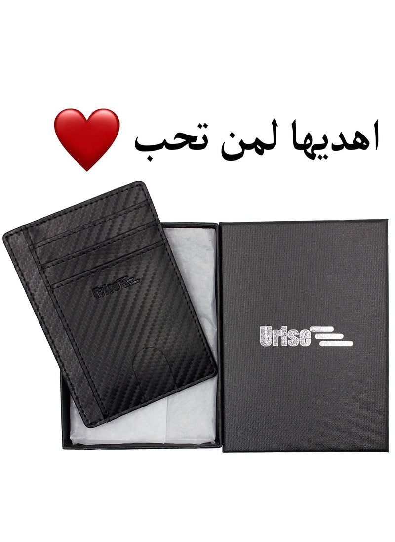 Urise Premium Leather Wallet for Men – RFID Blocking, Minimalist Design, Card & Money Holder, Durable, Multi-Card Capacity  - Image 5