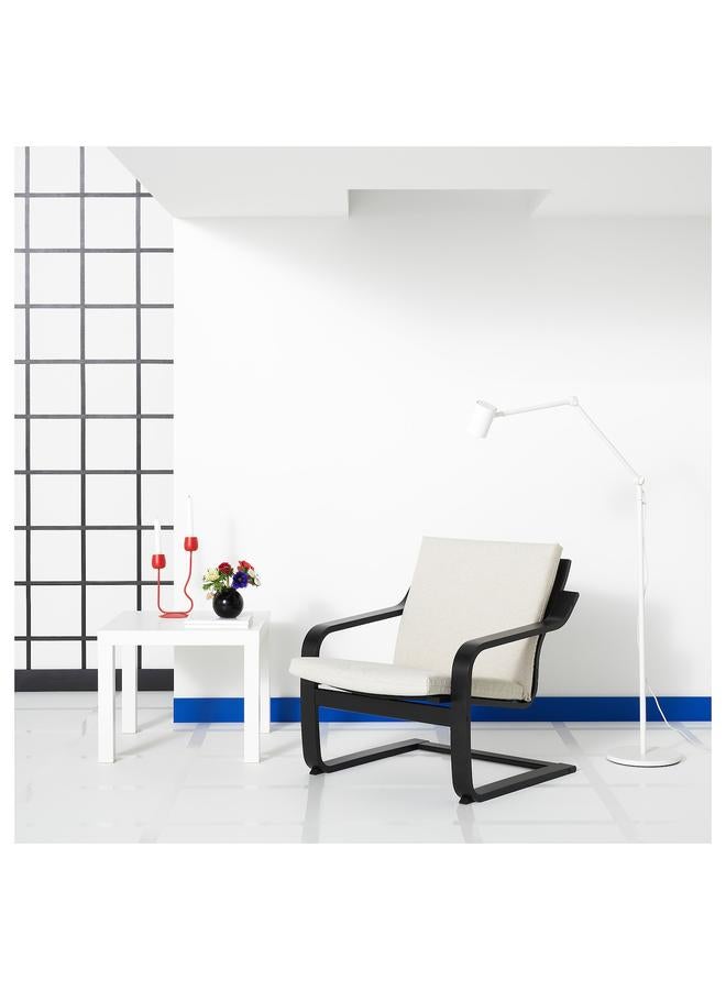 إيروريكس كرسي بذراعين منخفض الظهر، أسود-بني/لون كاتوپ الطبيعي/بيج - Image 2