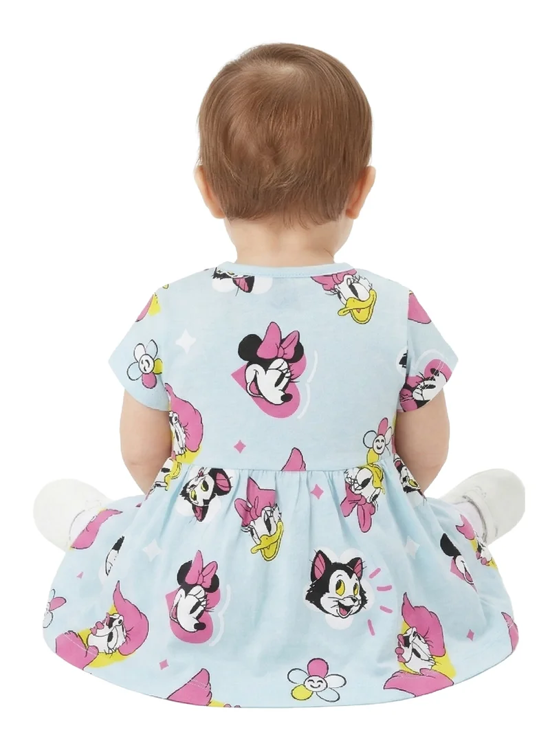 Disney  Disney Baby Girls Minnie Mouse Print Cotton Dress for Kids | Best Price UAE