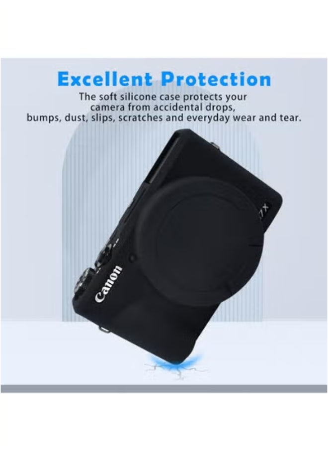 General Case for Canon Powershot G7 X Mark III digital camera, soft silicone case and detachable lens cap for Canon Powershot G7X Mark III DSLR  - Image 5