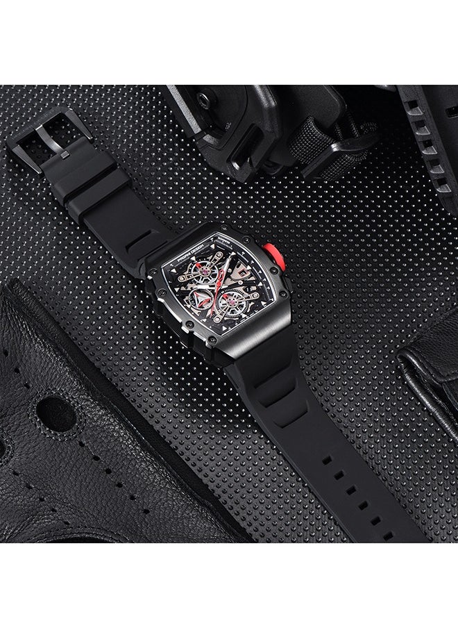 PAGANI DESIGN - Mens Skeleton Quartz Wrist watch YM92 Movt Watch for Men Sapphire Glass Stainless Steel Case Waterproof Clock - Image 1