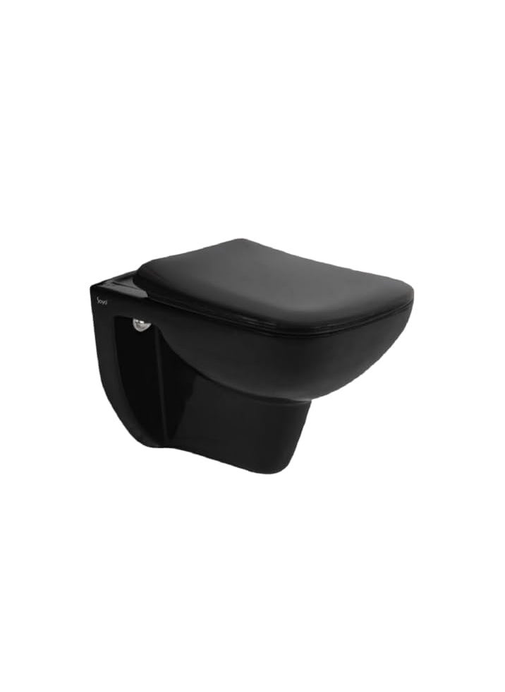 Bherunath Bherunath Combo of Wall MountedWall Hung Western ToiletCommodeEWC Square with Soft Close Slim Seat Cover and 80mm Thick Dual Flush Concealed CisternFlush Tank with Push Flush Plate White  - Image 3