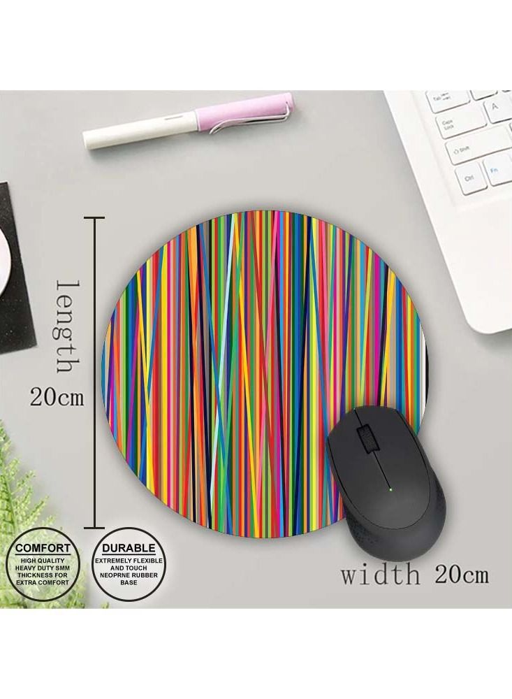 Protective Printed Mouse Pad Round - Image 1