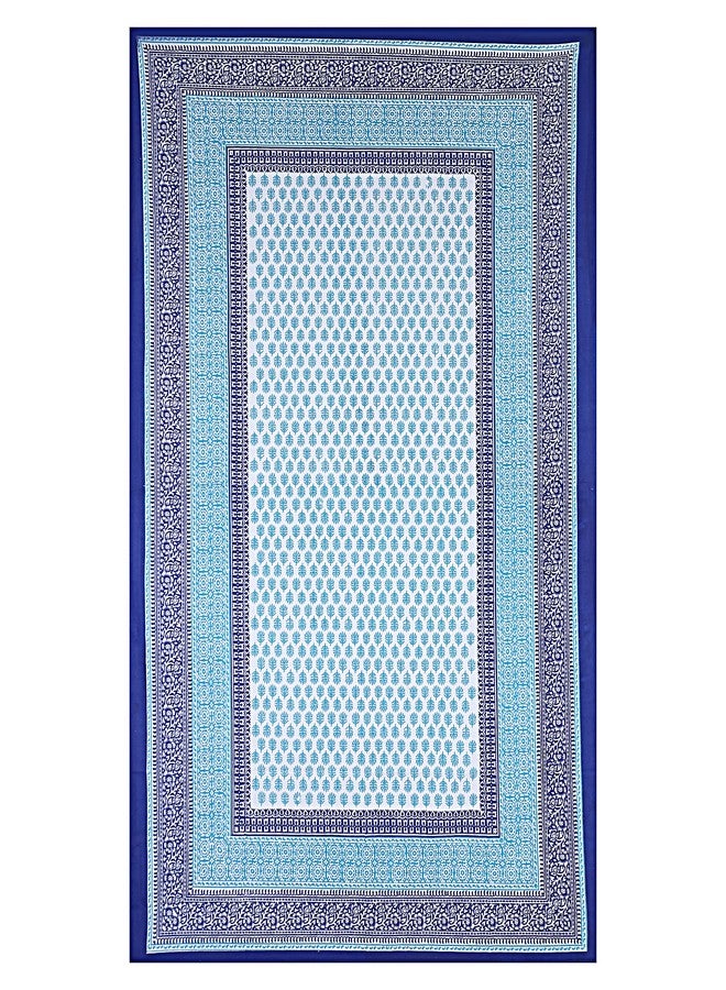 Texstylers Table Cloth | Table Cloth for 6 Seater Dining Table| Dining Table Cover 6 Seater | Table Cover 6 Seater | Dining Table Cover | Rectangle, Cotton,150 cm X 225 cm (Blue) - Image 3