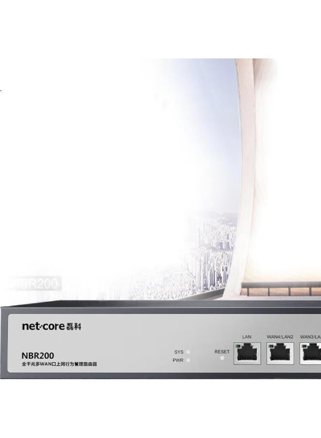 Netcore Nbr200 Full Gigabit Enterprise Router, Multiple Wan Ports, Vpn Virtual Private Network, Cloud Management, Ac Management, Bandwidth Overlapping, 200 Device Capacity - Image 2
