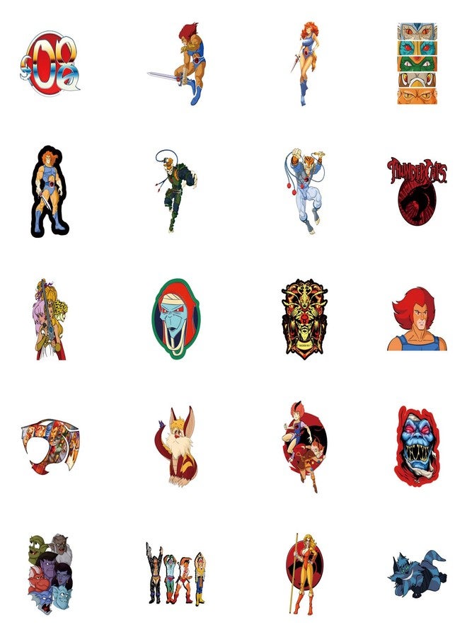 YEESACG 60pcs Classic Anime Sticker, Cute Cartoon Vinyl Waterproof Stickers for Water Bottle,Skateboard,Laptop,Phone,Journaling,Scrapbooking Decals for Party Supply Decor - Image 2