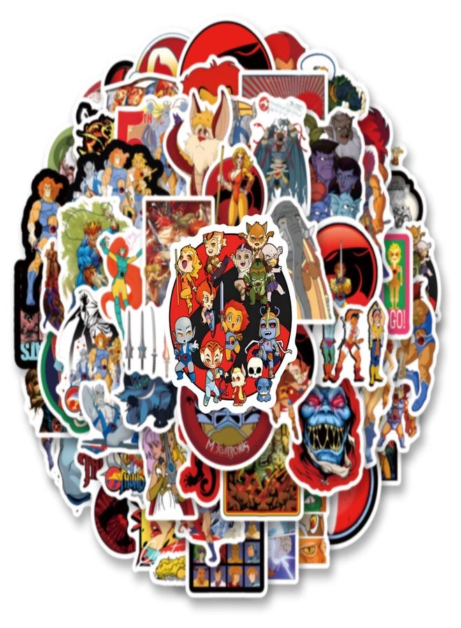 YEESACG 60pcs Classic Anime Sticker, Cute Cartoon Vinyl Waterproof Stickers for Water Bottle,Skateboard,Laptop,Phone,Journaling,Scrapbooking Decals for Party Supply Decor - Image 4