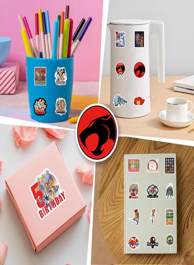YEESACG 60pcs Classic Anime Sticker, Cute Cartoon Vinyl Waterproof Stickers for Water Bottle,Skateboard,Laptop,Phone,Journaling,Scrapbooking Decals for Party Supply Decor - Image 5