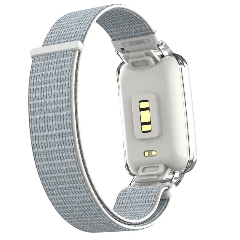 erorex For Xiaomi Mi Band 7 Pro Integrated Pc Protective Case + Nylon Loop Watch Band(White) - Image 4