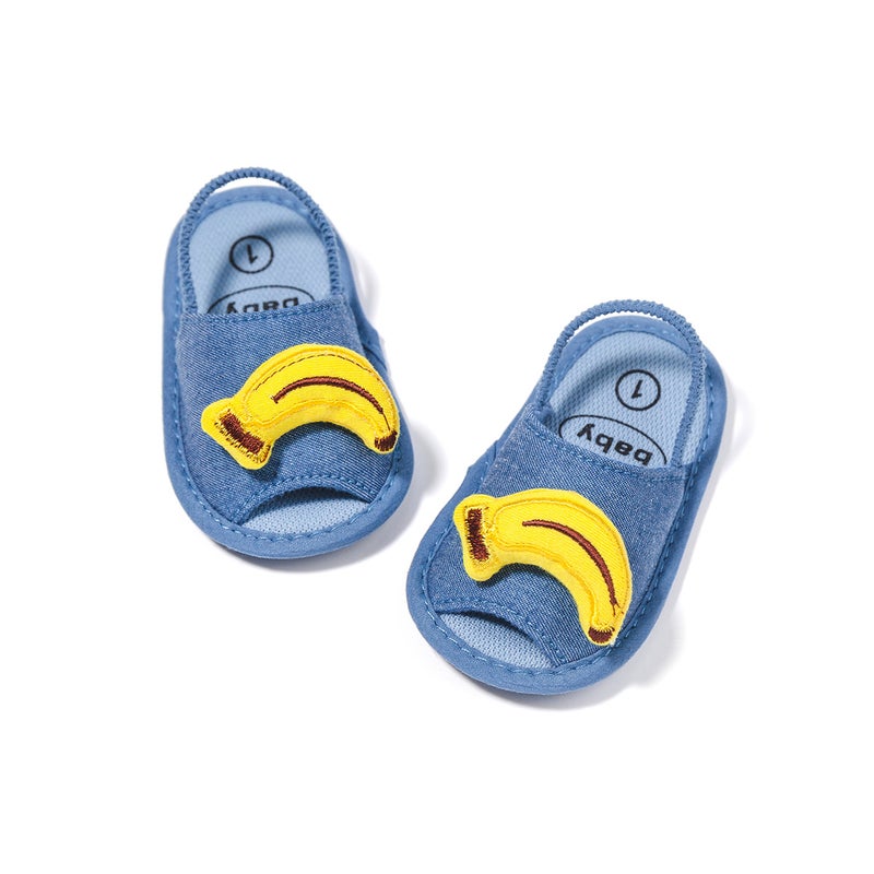 Summer New Children's Slippers 0-1 Year Old Toddler shoes Cute Big Eyed baby shoes baby Sandals baby shoes - Image 1