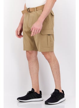 Men Regular Fit Solid Cargo Shorts With Belt, Tan - pzsku/Z507F14D8D6DEE735F339Z/45/_/1737642517/4dd80030-e4ad-4e2a-ad28-e0983ef76f74