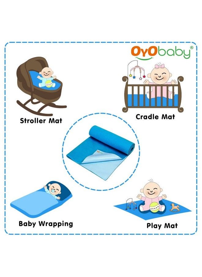 OYO BABY - Quickly Dry Super Soft Reusable Mat ; Absorbent Sheets ; Mattress Protector (Size:100 Cm X 70 Cm) ; (39 Inch X 28 Inch ) Firozam - Image 1