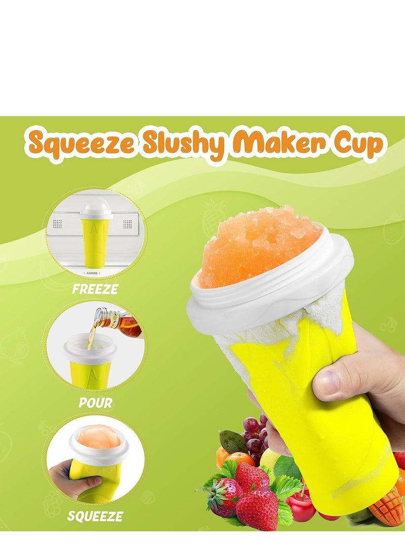 Cool Baby COOLBABY slushie maker cup，magic quick frozen smoothies cup, cool stuff birthday gifts for kids (Yellow)  - Image 3